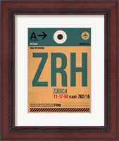 Framed ZRH Zurich Luggage Tag 1