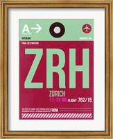 Framed ZRH Zurich Luggage Tag 2