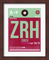 Framed ZRH Zurich Luggage Tag 2