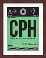 Framed CPH Copenhagen Luggage Tag 1