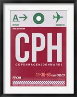 Framed CPH Copenhagen Luggage Tag 2