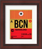 Framed BCN Barcelona Luggage Tag 1