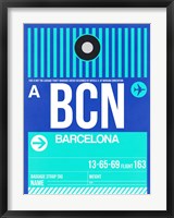 Framed BCN Barcelona Luggage Tag 2