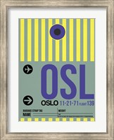 Framed OSL Oslo Luggage Tag 1