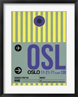 Framed OSL Oslo Luggage Tag 1