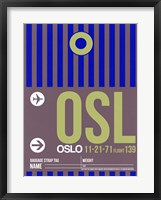 Framed OSL Oslo Luggage Tag 2