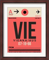 Framed VIE Vienna Luggage Tag 1