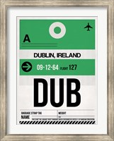 Framed DUB Dublin Luggage Tag 1