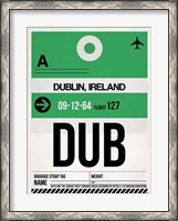 Framed DUB Dublin Luggage Tag 1