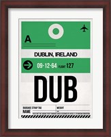 Framed DUB Dublin Luggage Tag 1