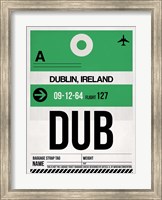 Framed DUB Dublin Luggage Tag 1