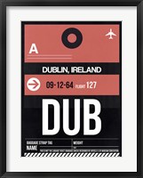 Framed DUB Dublin Luggage Tag 2