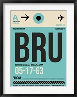 Framed BRU Brussels Luggage Tag 1