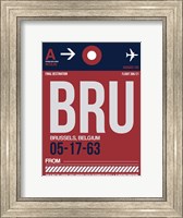 Framed BRU Brussels Luggage Tag 2