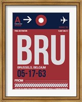 Framed BRU Brussels Luggage Tag 2