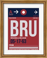 Framed BRU Brussels Luggage Tag 2