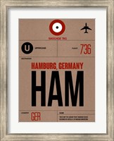 Framed HAM Hamburg Luggage Tag 1