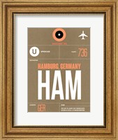 Framed HAM Hamburg Luggage Tag 2