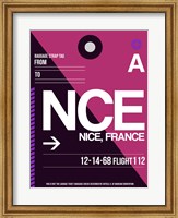 Framed NCE Nice Luggage Tag 1