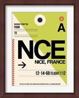 Framed NCE Nice Luggage Tag 2