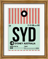 Framed SYD Sydney Luggage Tag 1