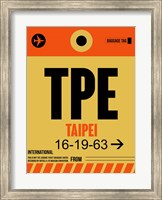 Framed TPE Taipei Luggage Tag 2