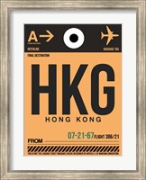 Framed HKG Hog Kong Luggage Tag 2