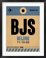 Framed BJS Beijing Luggage Tag 2