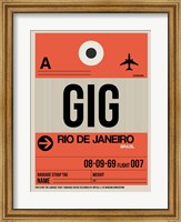 Framed GIG Rio De Janeiro Luggage Tag 2
