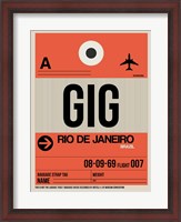 Framed GIG Rio De Janeiro Luggage Tag 2