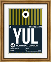 Framed YUL Montreal Luggage Tag 1