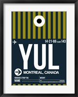 Framed YUL Montreal Luggage Tag 1