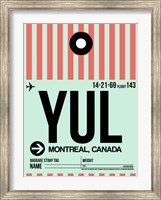 Framed YUL Montreal Luggage Tag 2