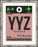 Framed YYZ Toronto Luggage Tag 2