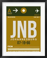 Framed JNB Johannesburg Luggage Tag 1