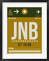 Framed JNB Johannesburg Luggage Tag 1
