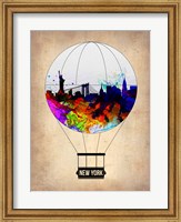 Framed New York Air Balloon