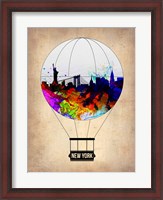 Framed New York Air Balloon
