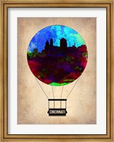 Framed Cincinnati  Air Balloon