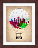 Framed Dallas Air Balloon