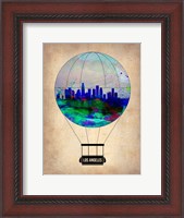 Framed Los Angeles Air Balloon