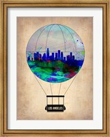 Framed Los Angeles Air Balloon