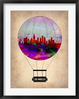 Framed Los Angeles Air Balloon 2