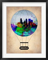 Framed Minneapolis Air Balloon