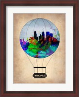 Framed Minneapolis Air Balloon