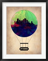 Framed Pittsburgh Air Balloon