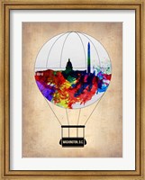 Framed Washington, D.C. Air Balloon