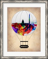 Framed Washington, D.C. Air Balloon