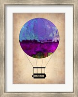 Framed Amsterdam Air Balloon