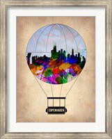 Framed Copenhagen Air Balloon